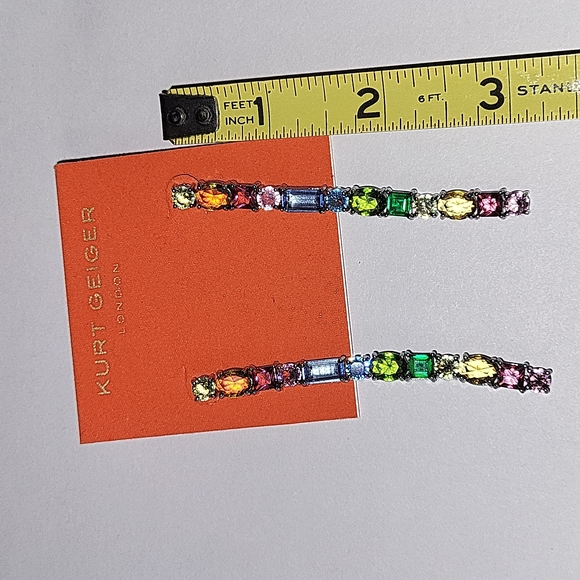 NEW Kurt Geiger Rainbow Drop Earrings - Picture 4 of 6